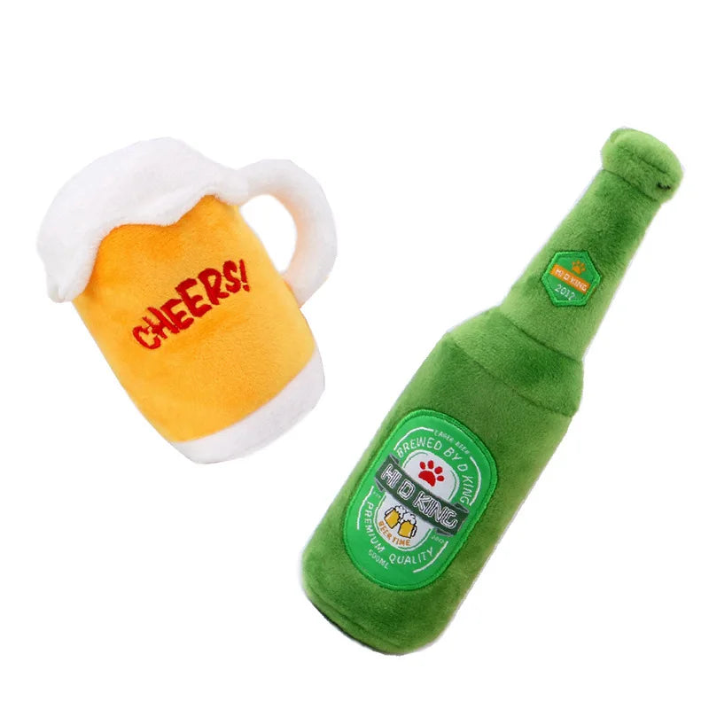 Cerveja de pelúcia (garrafa OU caneca)